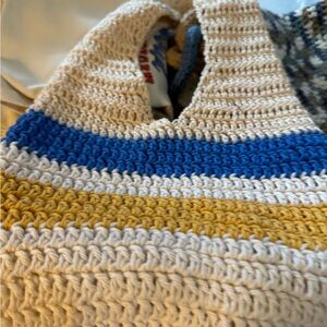 Handmade market crochet bag